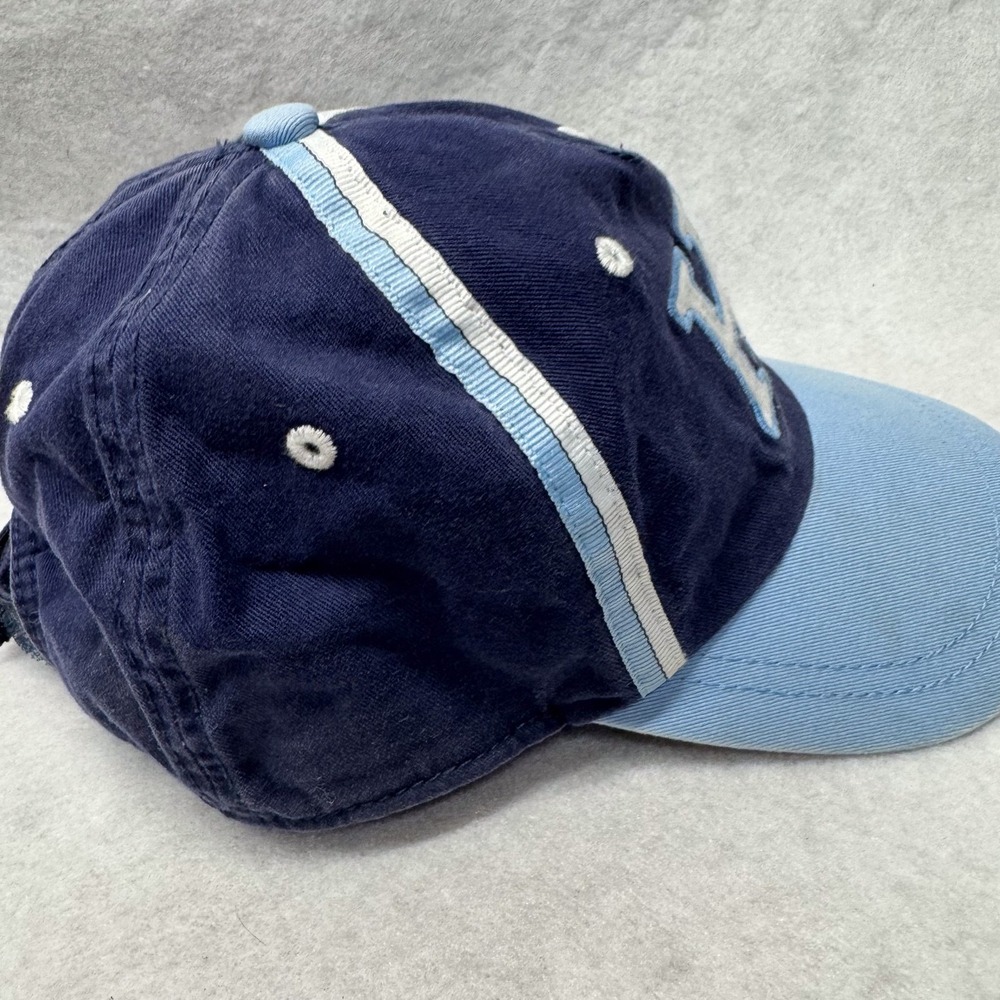 Tommy Hilfiger Hat Cap Strap Back Navy Blue Light Blue H Embroidered Mens Youth - Picture 3 of 8